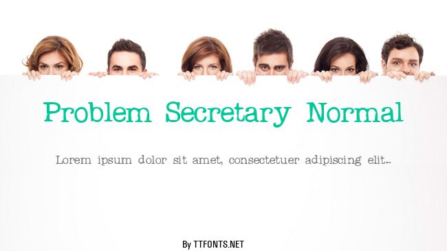 Problem Secretary Normal example